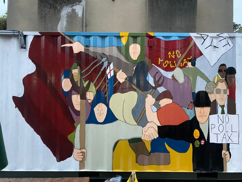 Plumstead anti poll tax mural