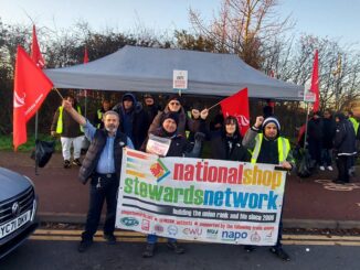 Lea Interchange bus strikers