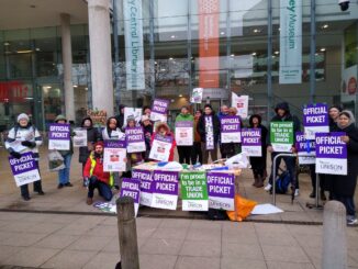 Hackney Library workers on strike to save jobs