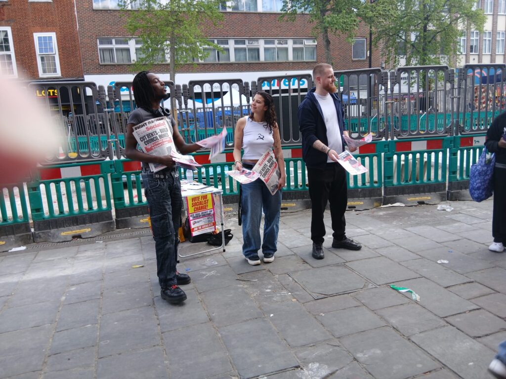 Socialists campaigning ub

in Lewisham.