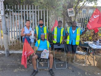 Picket by Barking bus drivers