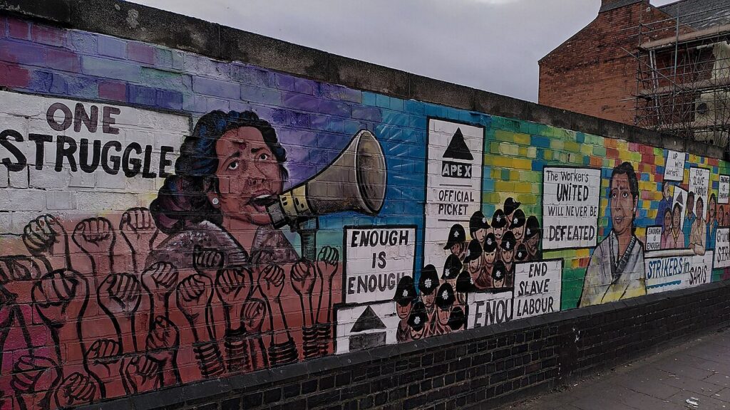 "Our Struggle" Jayaben Desai on the Grunwick picket line.