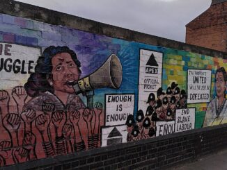 "Our Struggle" Jayaben Desai on the Grunwick picket line.