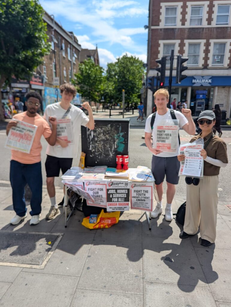 Campaigning against youth unemployment in East London